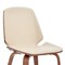 Armen Living Brinley Cream Faux Leather and Walnut Wood Dining Room Accent Chair LCBNSIWACR - alternate 7